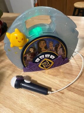 Light-Up Kids Karaoke Player with Microphone - Purple & Blue